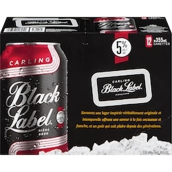 Black Label Lager blonde (Pièce d’identité requise au moment du ramassage) 12x355.0 ml, 0,49 $/100ml