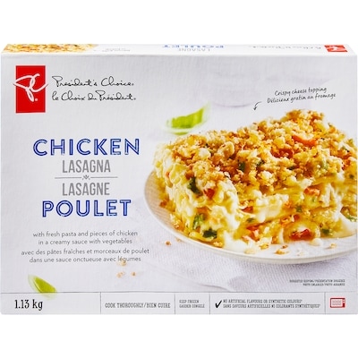 President's Choice Chicken Lasagna 1.13 kg, $1.15/100g