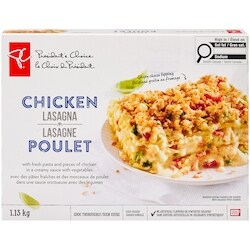 le Choix du Président Lasagne au poulet 1.13 kg, 1,06 $/100g