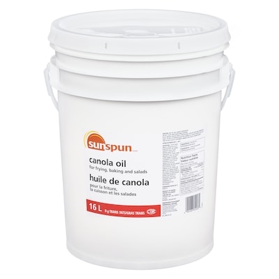 Sunspun Huile de canola 16 l, 0,24 $/100ml