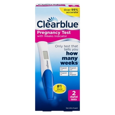 Clearblue Digital Pregnancy Test 2 ea, $12.00/1ea