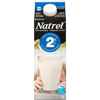Natrel Fine-Filtered 2% Milk (1L) 1 l, $0.40/100ml