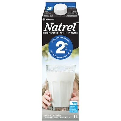 Natrel Lait Finement filtré 2% (1L) 1 l, 0,39 $/100ml