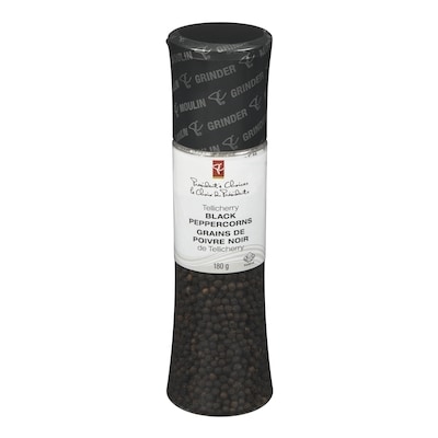President's Choice Tellicherry Black Peppercorns 180 g, $5.27/100g