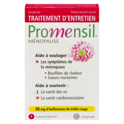 Promensil ménopause Supplément de trèfle rouge Promensil 30 ea, 1,03 $/1ch