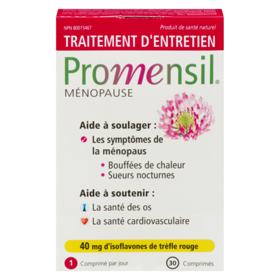 Promensil ménopause Supplément de trèfle rouge Promensil 30 ea, 0,97 $/1ch