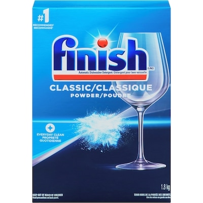Finish Détergent en poudre pour lave-vaisselle, frais, formule avancée 1.8 kg, 0,50 $/100g