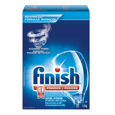 Finish Lessive en poudre pour lave-vaisselle, fraîche, formule avancée 1.8 kg, 0,50 $/100g