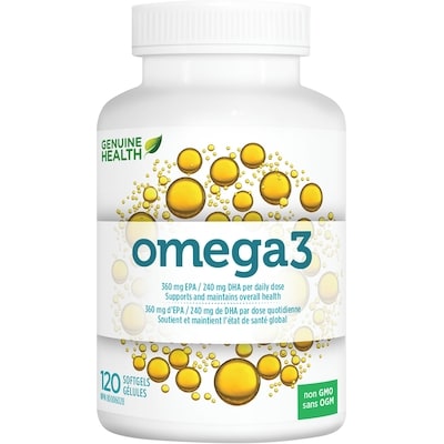 Genuine Health Omega3+, Omega Fish Oil Supplement 120 ea, $0.24/1ea