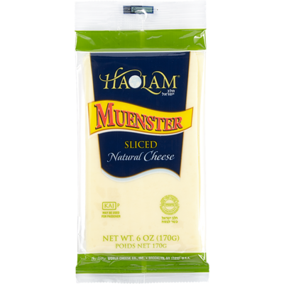 Haolam Kosher Sliced Cheese, Muenster 170 g, $4.71/100g