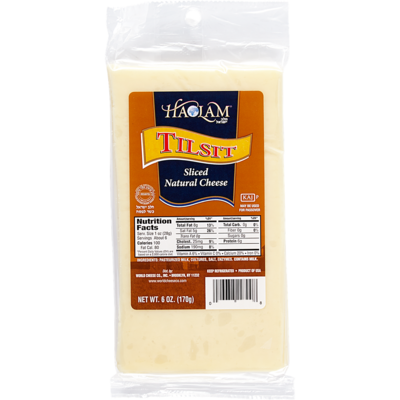 Haolam Kosher Sliced Cheese, Tilsit 170 g, $5.88/100g