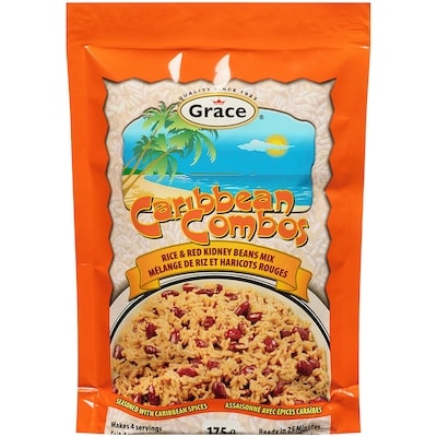Grace Caribbean Combos Rice & Red Kidney Beans Mix 175 g, $1.71/100g