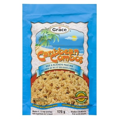 Grace Plat caribéen de riz et de haricots à œil noir 175 g, 1,99 $/100g