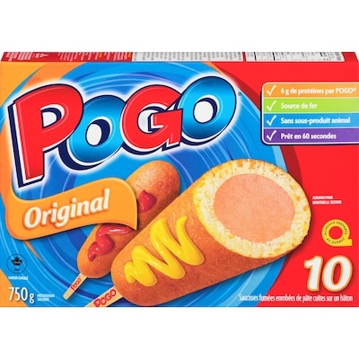 Pogo Saucisses sur bâtonnet original 750 g, 1,07 $/100g