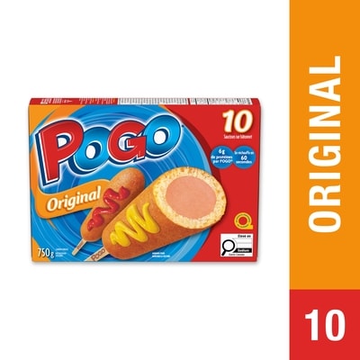 Pogo Saucisses sur bâtonnet original 750 g, 1,53 $/100g