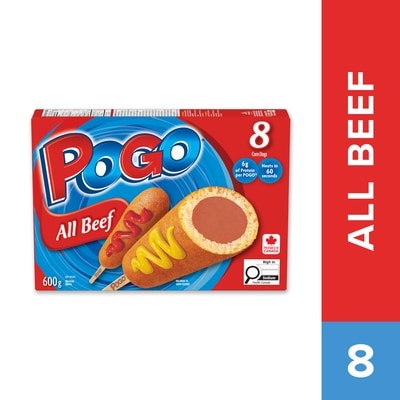 Pogo All Beef Frozen Corn Dogs 600 g, $2.42/100g