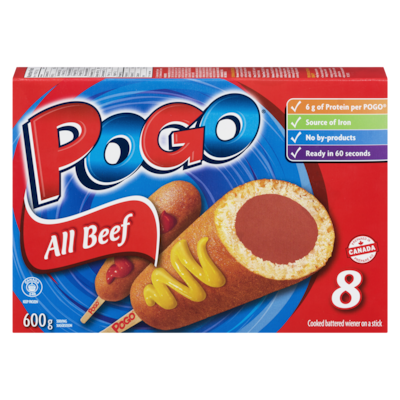 Pogo All Beef Corn Dogs 600 g, $1.33/100g