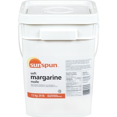 Sunspun Soft Margarine 13 kg, $0.32/100g
