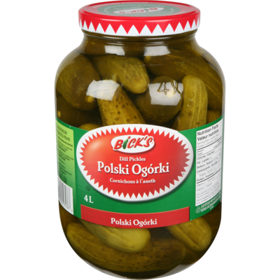 Bick’s Cornichons à l’aneth Polskie Ogçrki 4 l, 0,52 $/100ml