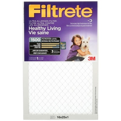 3M Filtrate Ultra Allergen Reduction Air Furnace Filter, 16 X 25 Inch 1 ea, $26.00/1ea