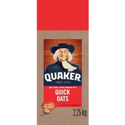 Quaker Quick Oats 2.25 kg, $0.35/100g