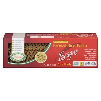 Rizopia Brown Rice Lasagna 340 g, $1.03/100g