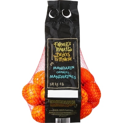 Farmer's Market Mandarin, 4 lb bag 1.8 kg, $0.47/100g