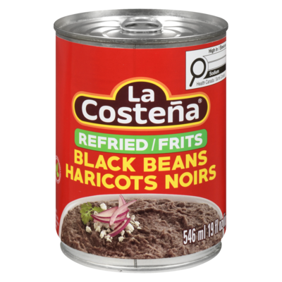 La Costena Haricots noirs frits 546 ml, 0,64 $/100ml