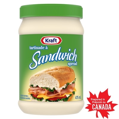 Kraft Sandwich Spread 475 ml, $1.43/100ml