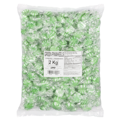 Regal Bonbons vrillés verts 2 kg, 0,45 $/100g