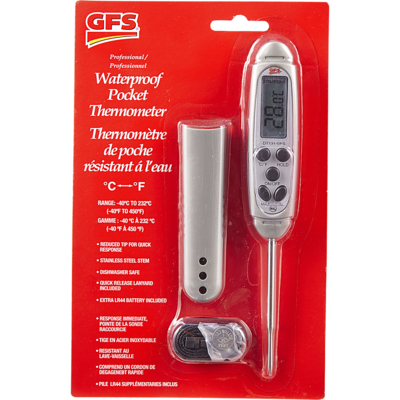 null Digital Thermometer,  -40-450°F / -40 - 230°C 1 ea, $29.99/1ea