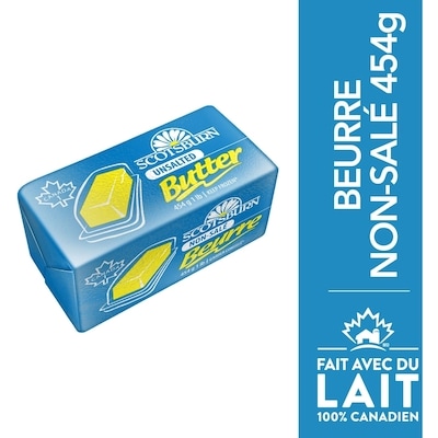 Scotsburn Beurre sans sel 454 g, 1,32 $/100g