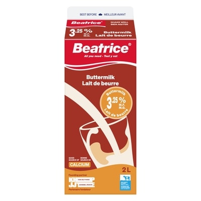 Beatrice Babeurre 3,25 % 2 l, 0,30 $/100ml