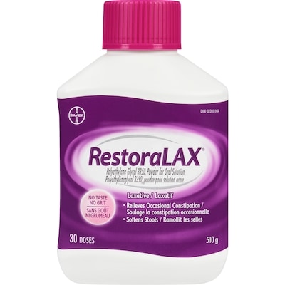 Restoralax Powder Laxative, Effective Relief, No Taste, No Grit 30 ea, $5.49/100g
