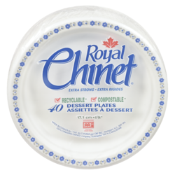 Royal Chinet Assiette à dessert Royal Chinet 40 ea, 0,24 $/1ch