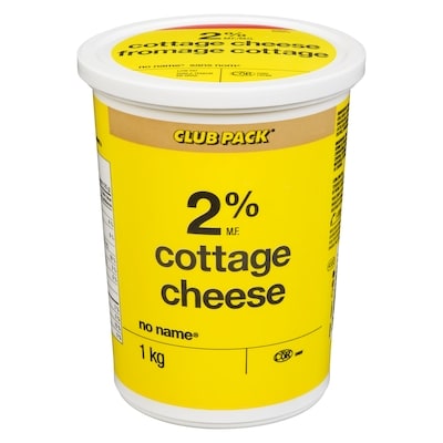 No Name 2% Cottage Cheese 1 kg, $0.70/100g