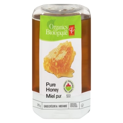 PC Organics Pure Honey 375 g, $2.00/100g