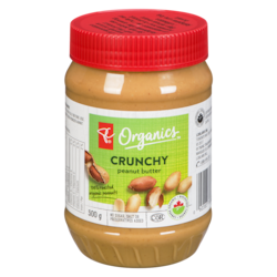 PC Organics Organic Crunchy Peanut Butter  500 g, $1.10/100g