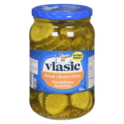 Vlasic Cornichons tranchés 1 l, 0,70 $/100ml