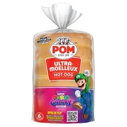 POM Pains à hot-dog ultra-moelleuxᴹᶜ 6 pk