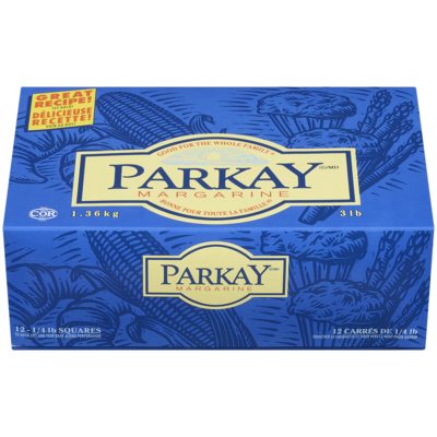 Parkay Original Margarine Square Spread, 12 units 1.36 kg, $0.73/100g