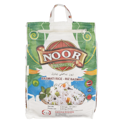 Gelda Noor Basmati Rice 4.54 kg, $0.25/100g