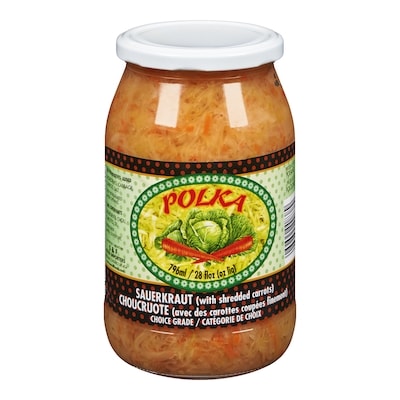 Polka Sauerkraut with Carrots 796 ml, $0.56/100ml