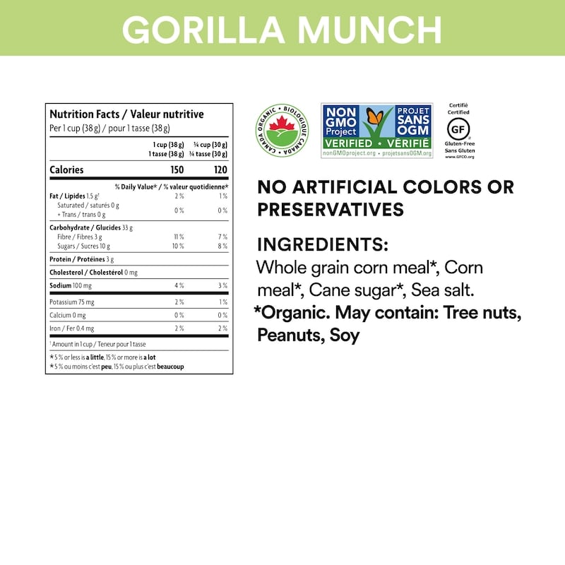Organic Gorilla Munch Cereal