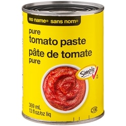 No Name Pure Tomato Paste  369 ml, $0.49/100ml