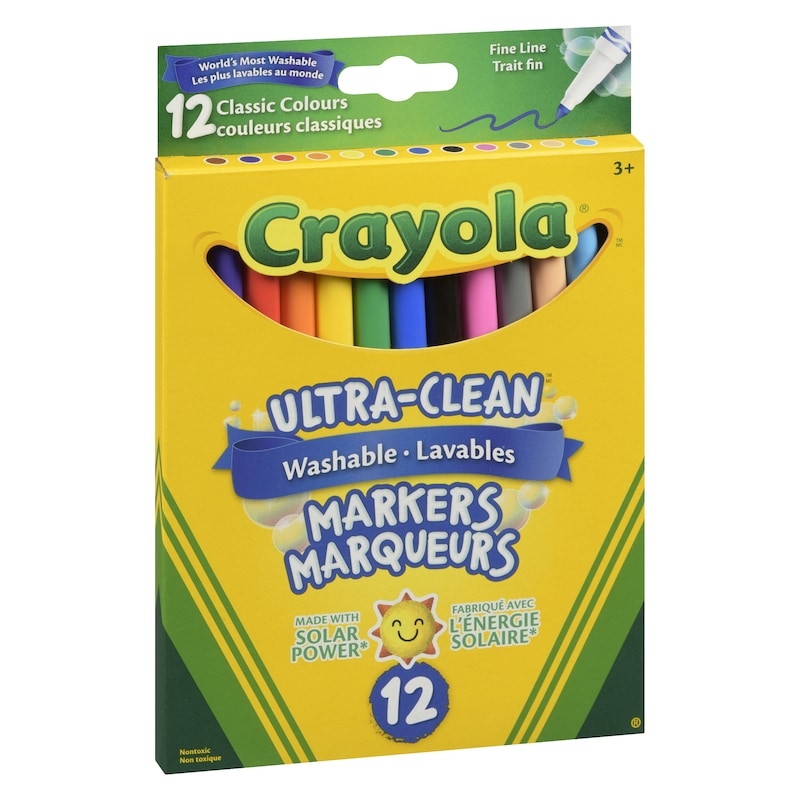12 Washable Fine Line Original Markers 