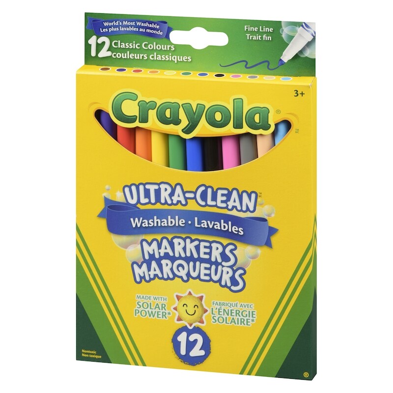 12 Washable Fine Line Original Markers 