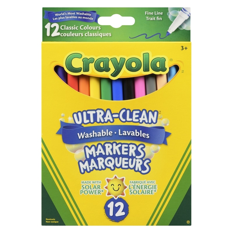 12 Washable Fine Line Original Markers 