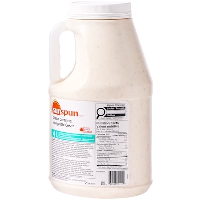 Sunspun Vinaigrette César 4 l, 0,75 $/100ml