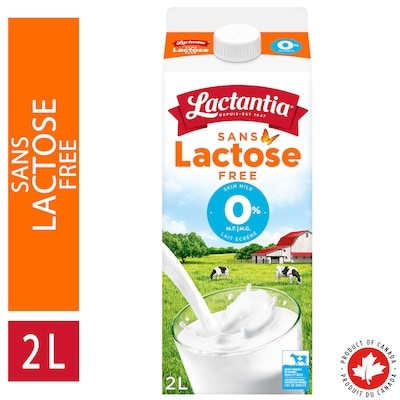 Lactantia Lactose Free Skim Milk 0% 2 l, $0.31/100ml